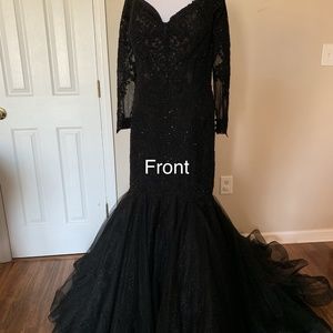Beaded off the Shoulder Gown